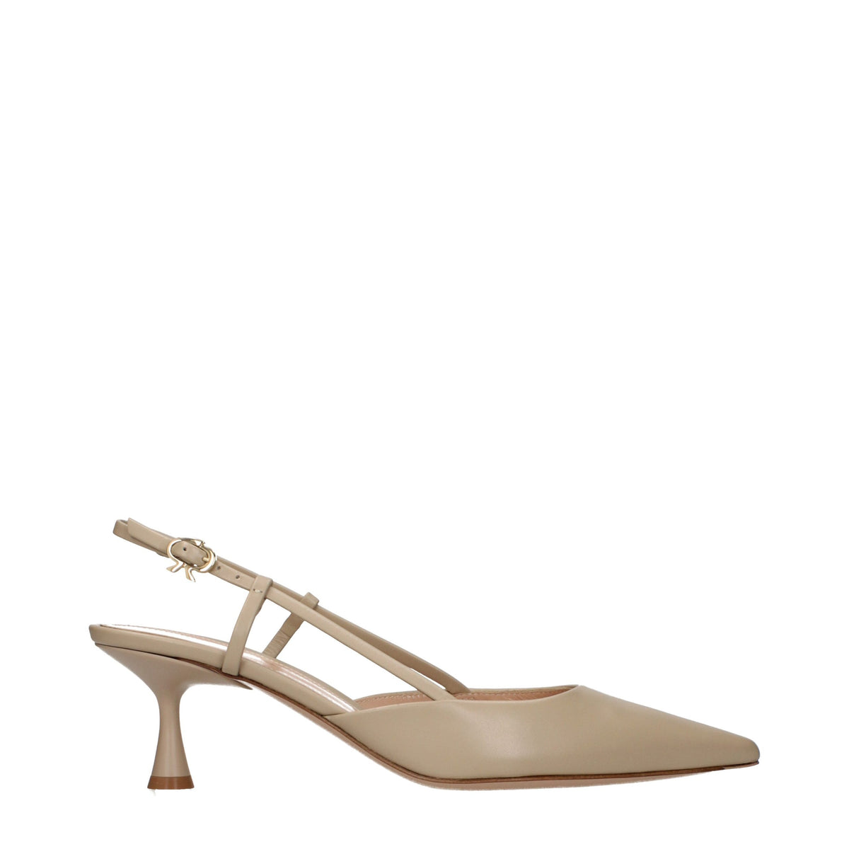 Gianvito Rossi Beige Leather High Heel Pumps - Timeless Elegance