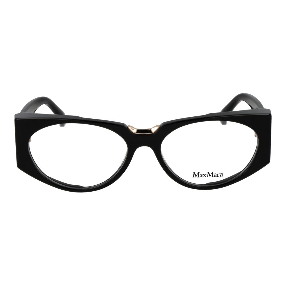 Max Mara Black Plastic Glasses - Timeless Elegance Redefined