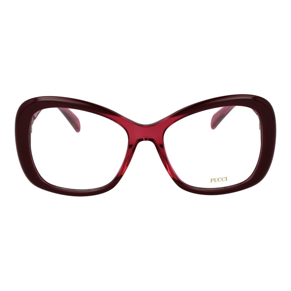 Emilio Pucci Burgundy Acetate Glasses - Elevate Your Elegance
