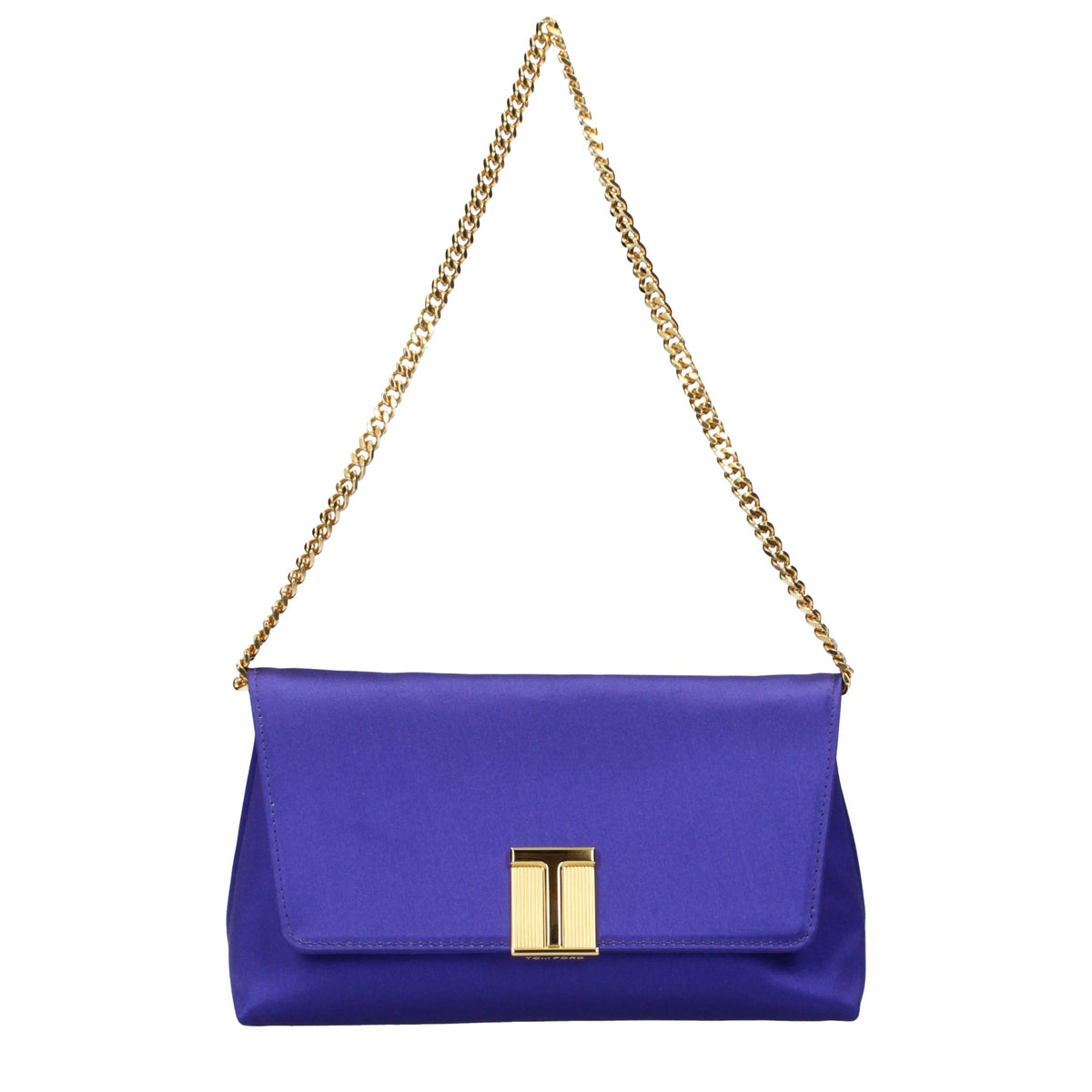 Tom Ford Purple Satin Clutch Bag - Exquisite Luxury Accessory
