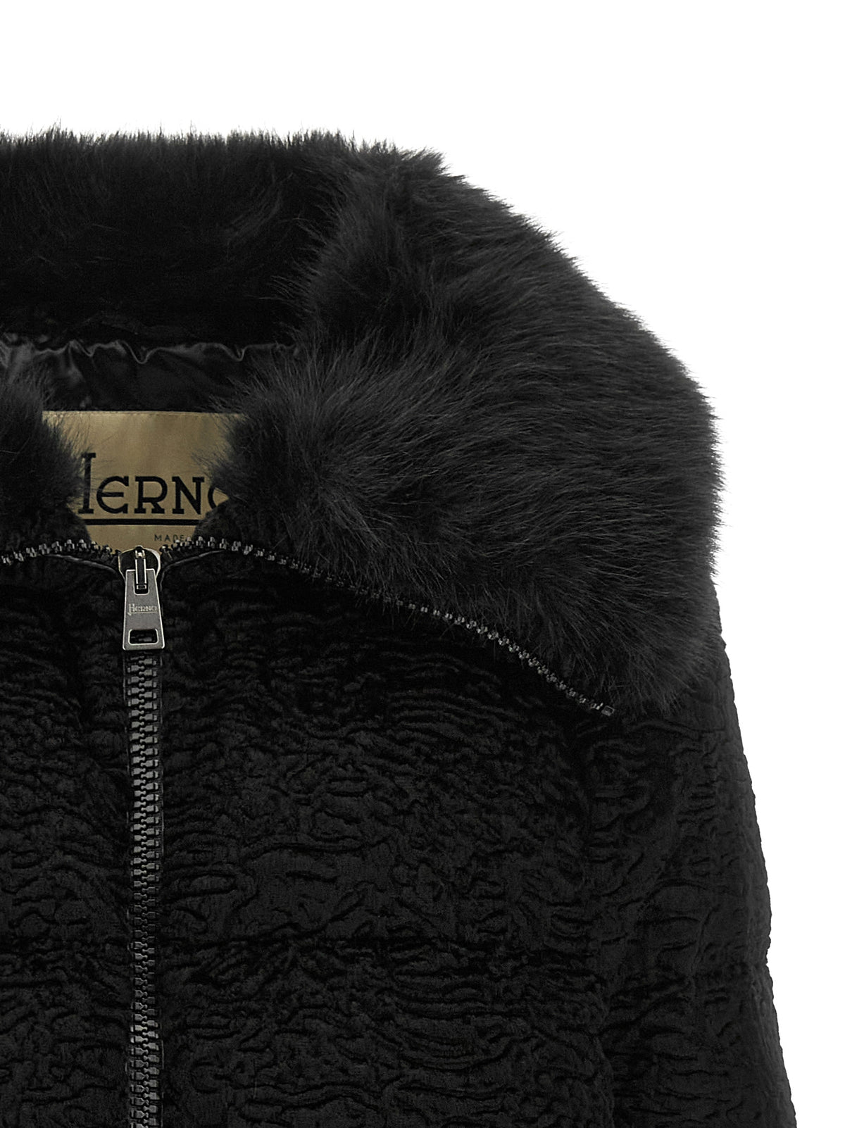 Herno Black Acetate Full-Length Jacket