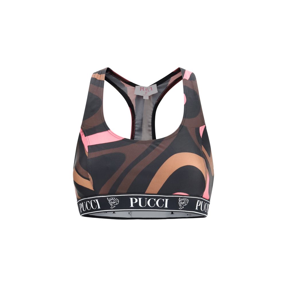 Emilio Pucci Multicolor Sport Bra - Luxury Activewear Elegance