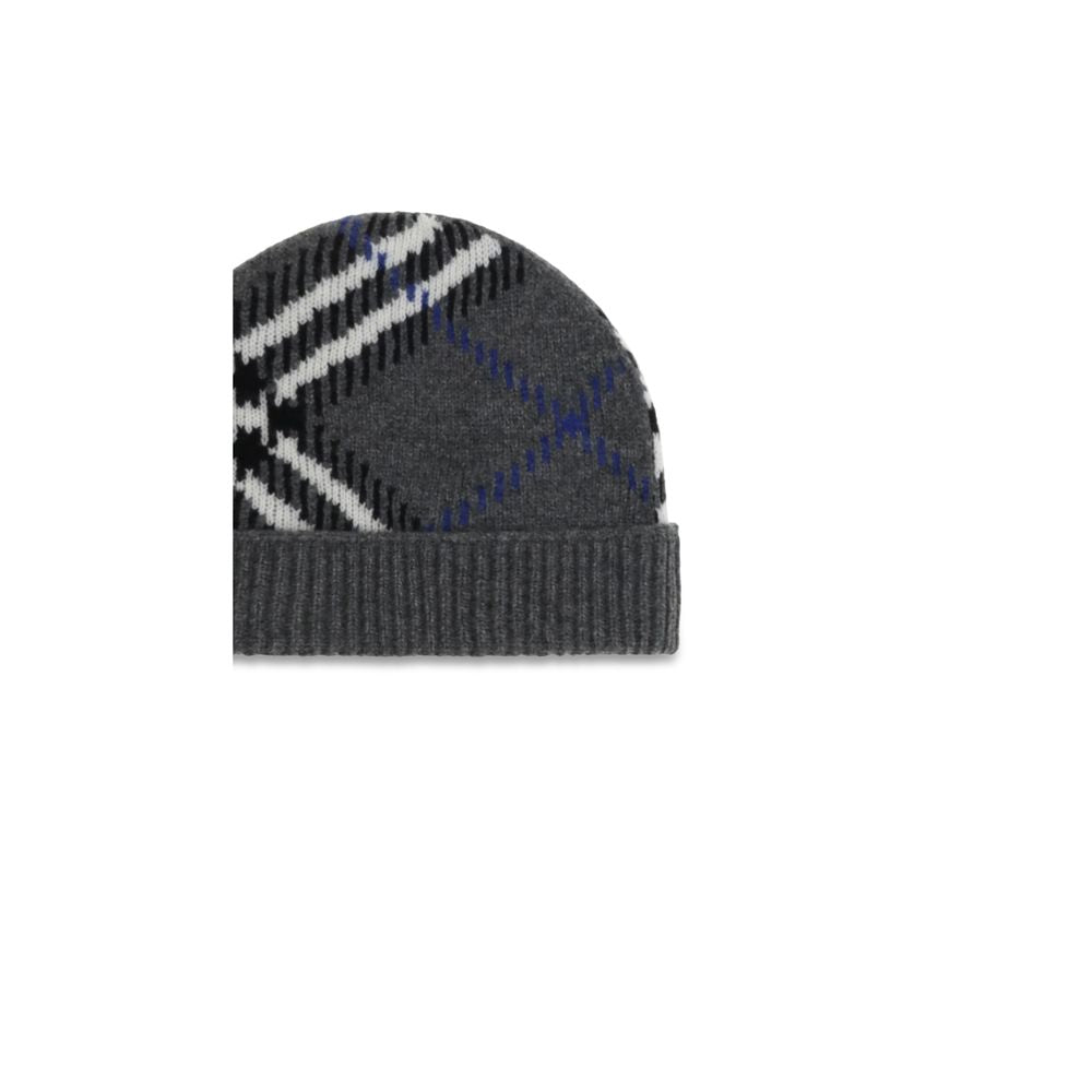 Burberry Gray Cashmere Beanie - Timeless Luxury Accessory