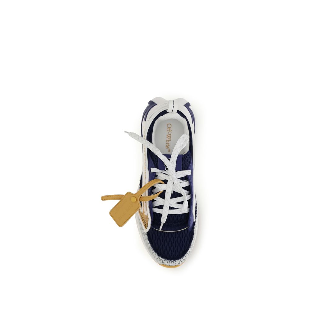 Off-White Multicolor Fabric Athletic Sneakers for Elevated Style
