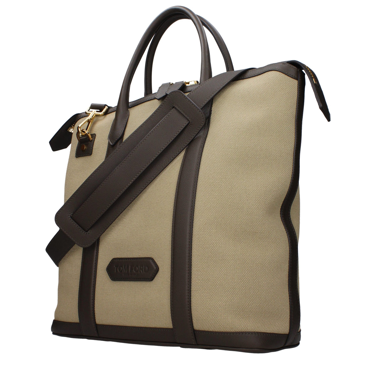 Tom Ford Beige Fabric Handbag - Elevate Your Luxe Style