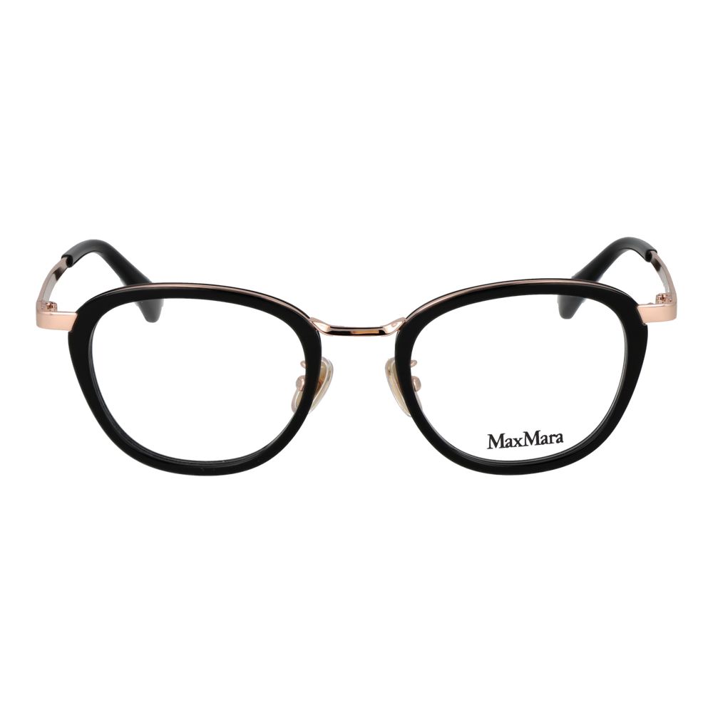 Max Mara Black Metal Glasses - Luxury Eyewear for Discerning Style