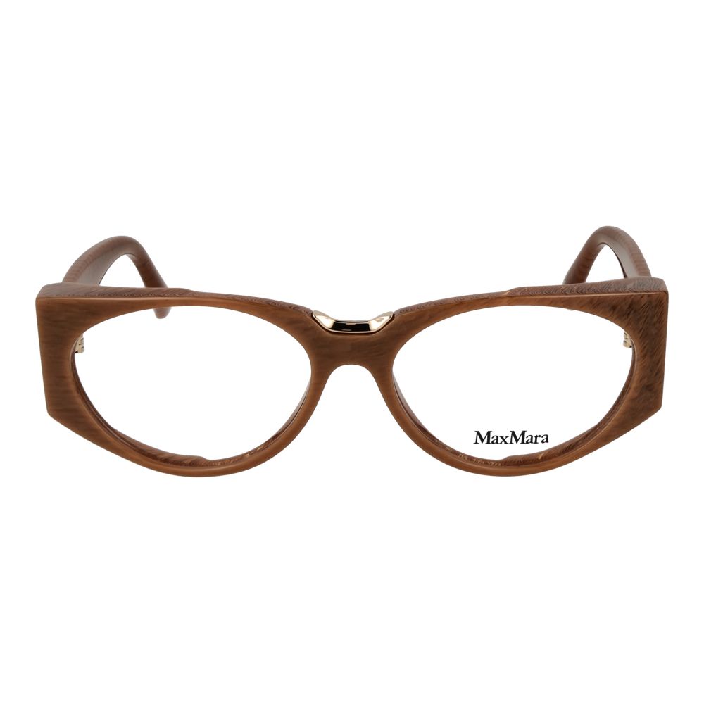 Max Mara Brown Plastic Glasses - Timeless Elegance in Luxury