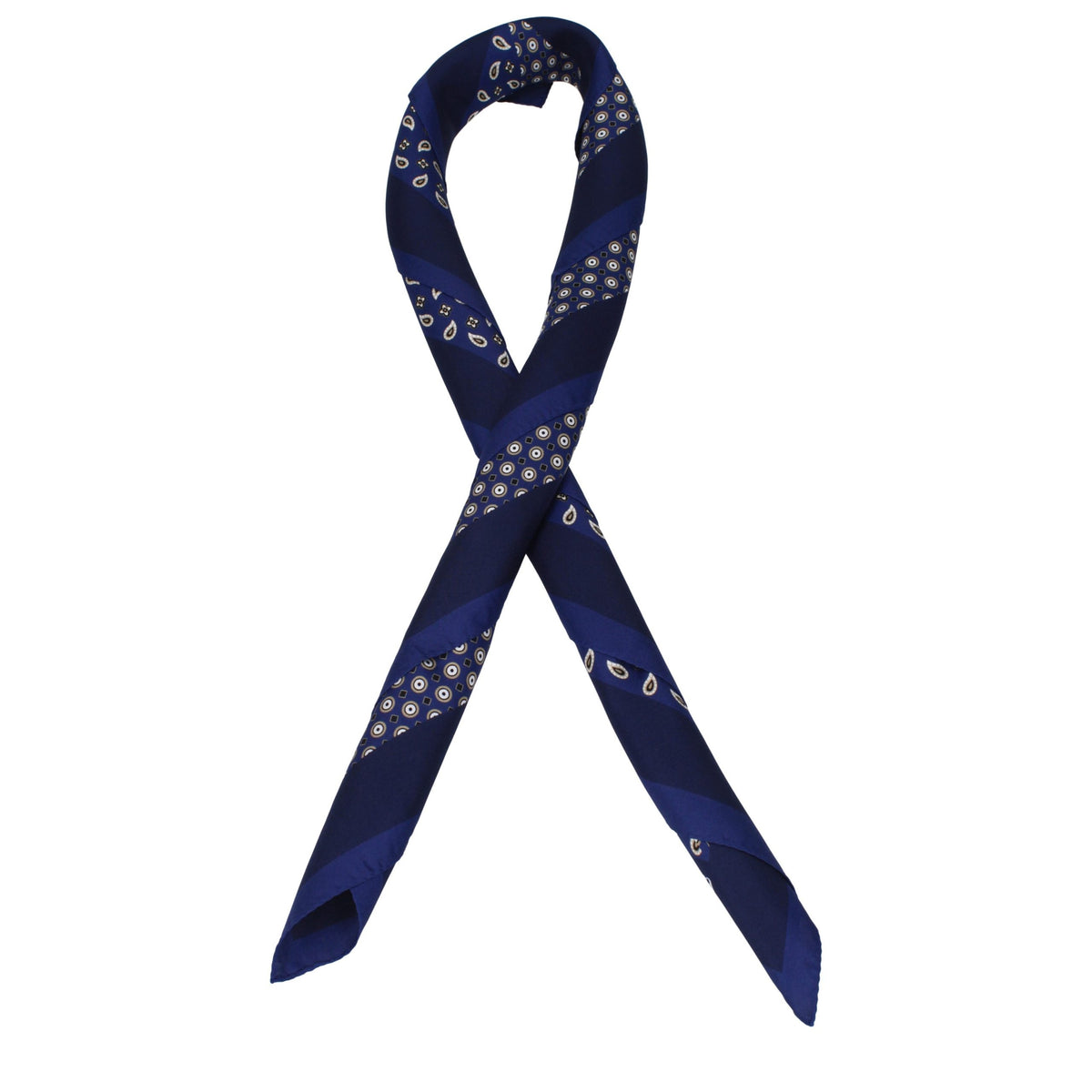Max Mara Blue Silk Foulard - Timeless Luxury Accessory