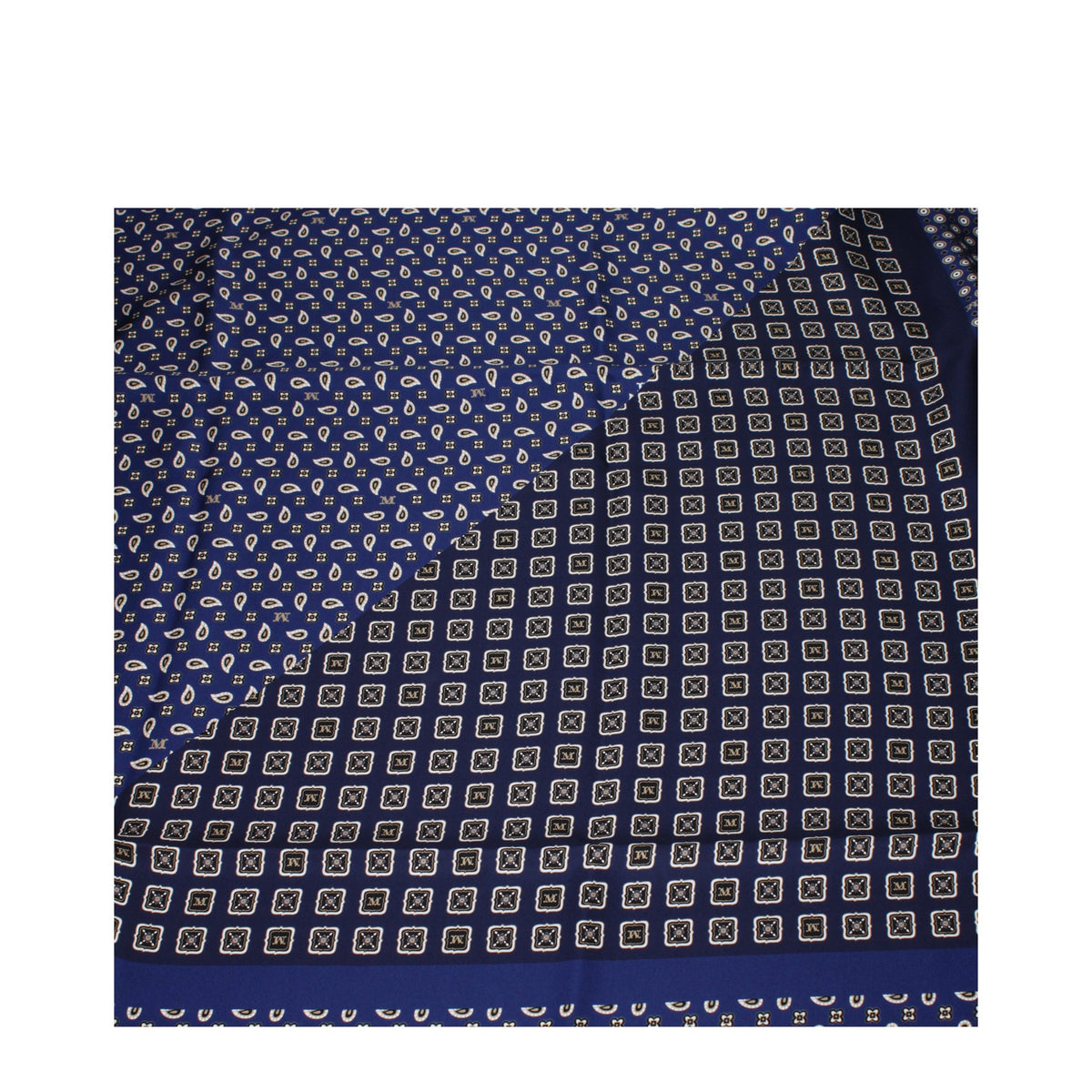 Max Mara Blue Silk Foulard - Elevate Your Elegance in Luxury