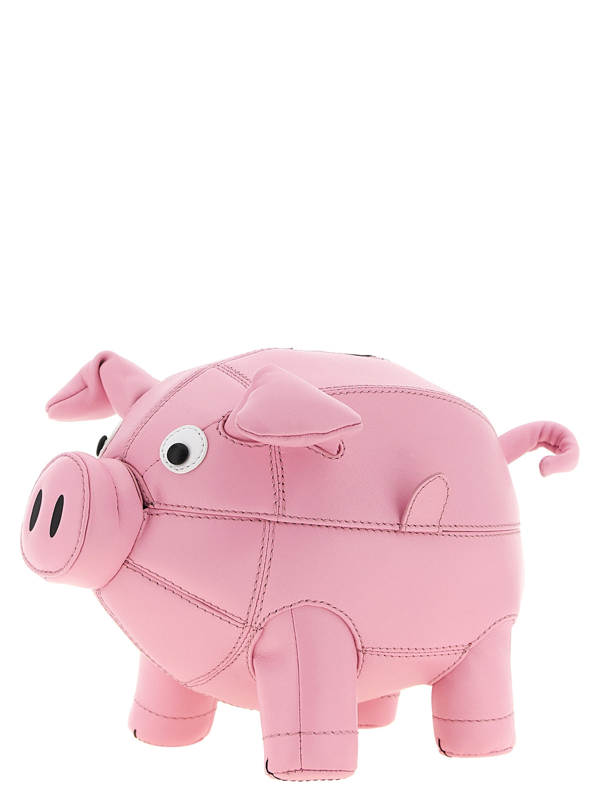 Moschino Piggy Bank Clutch Bag - Luxurious Pink Sheepskin