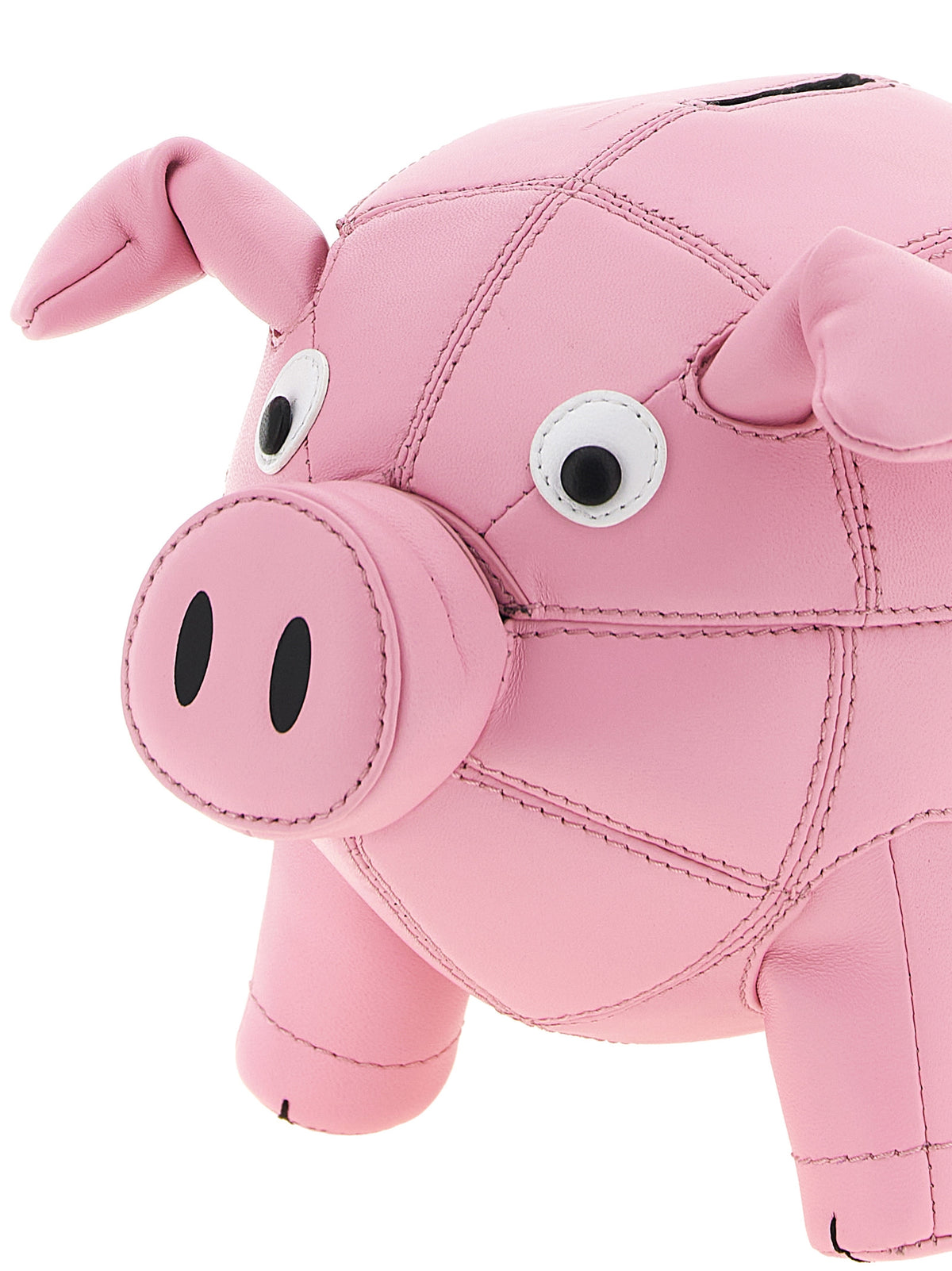 Moschino Piggy Bank Clutch Bag in Luxurious Pink Sheepskin