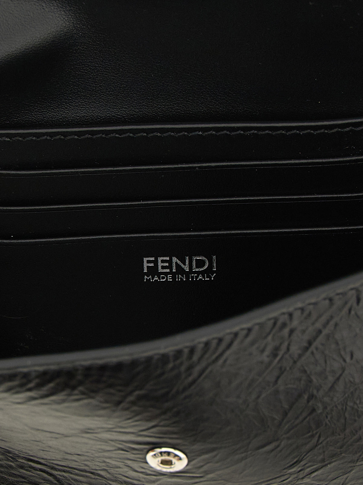 Fendi Black Calfskin Cardholder - Timeless Luxury Accessory