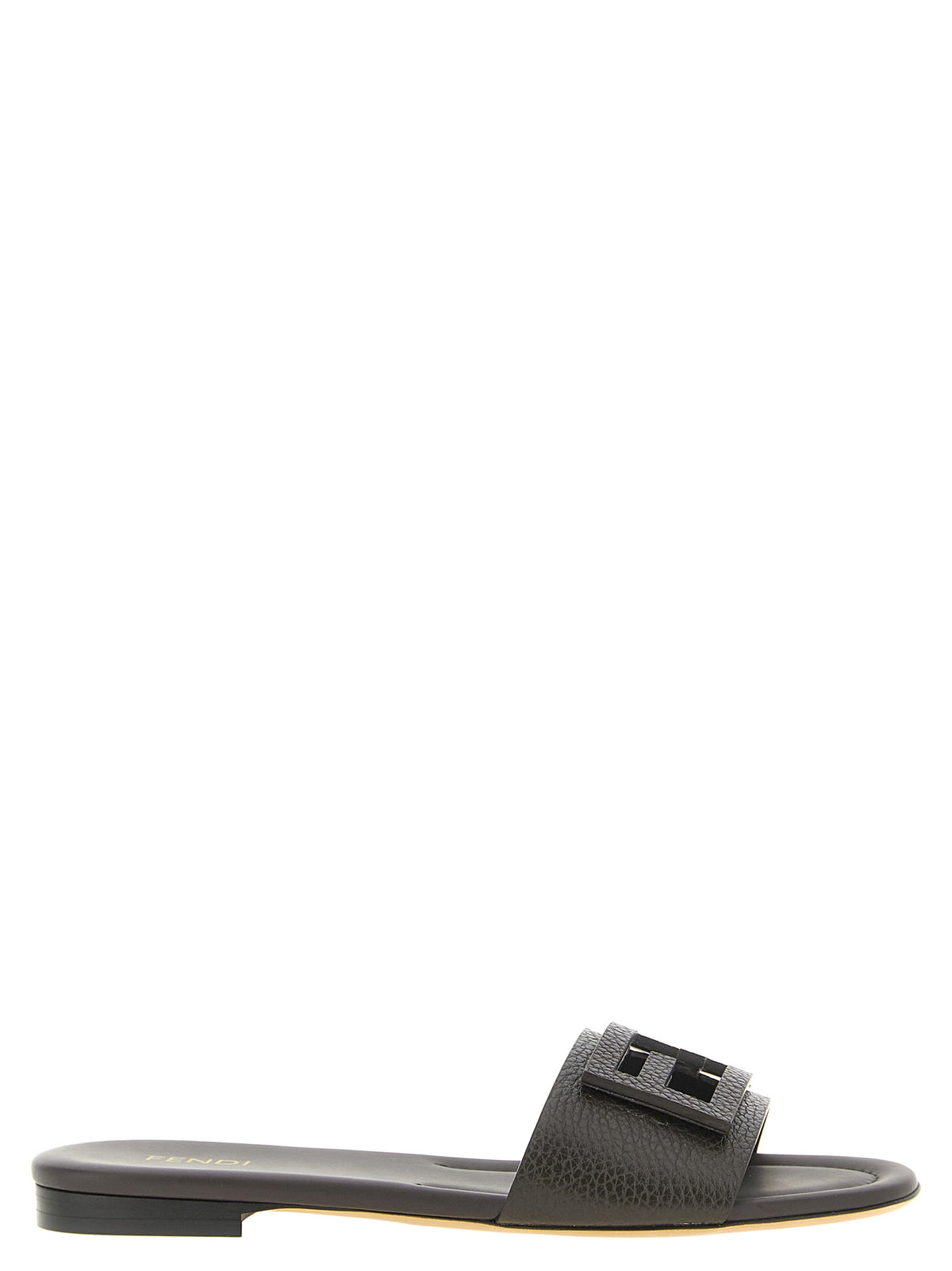 Fendi Brown Calfskin Slides - Effortless Luxury for Discerning Tastes