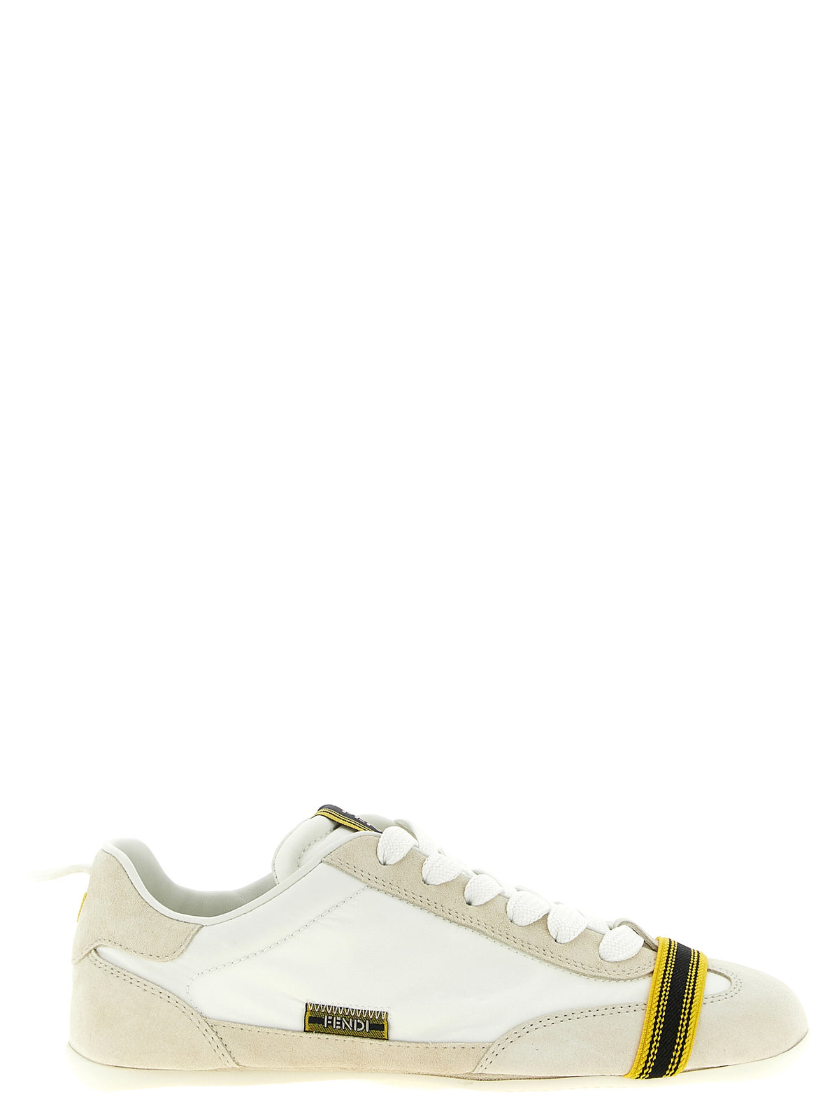 Fendi White Calfskin Athletic Sneakers – Luxury Redefined