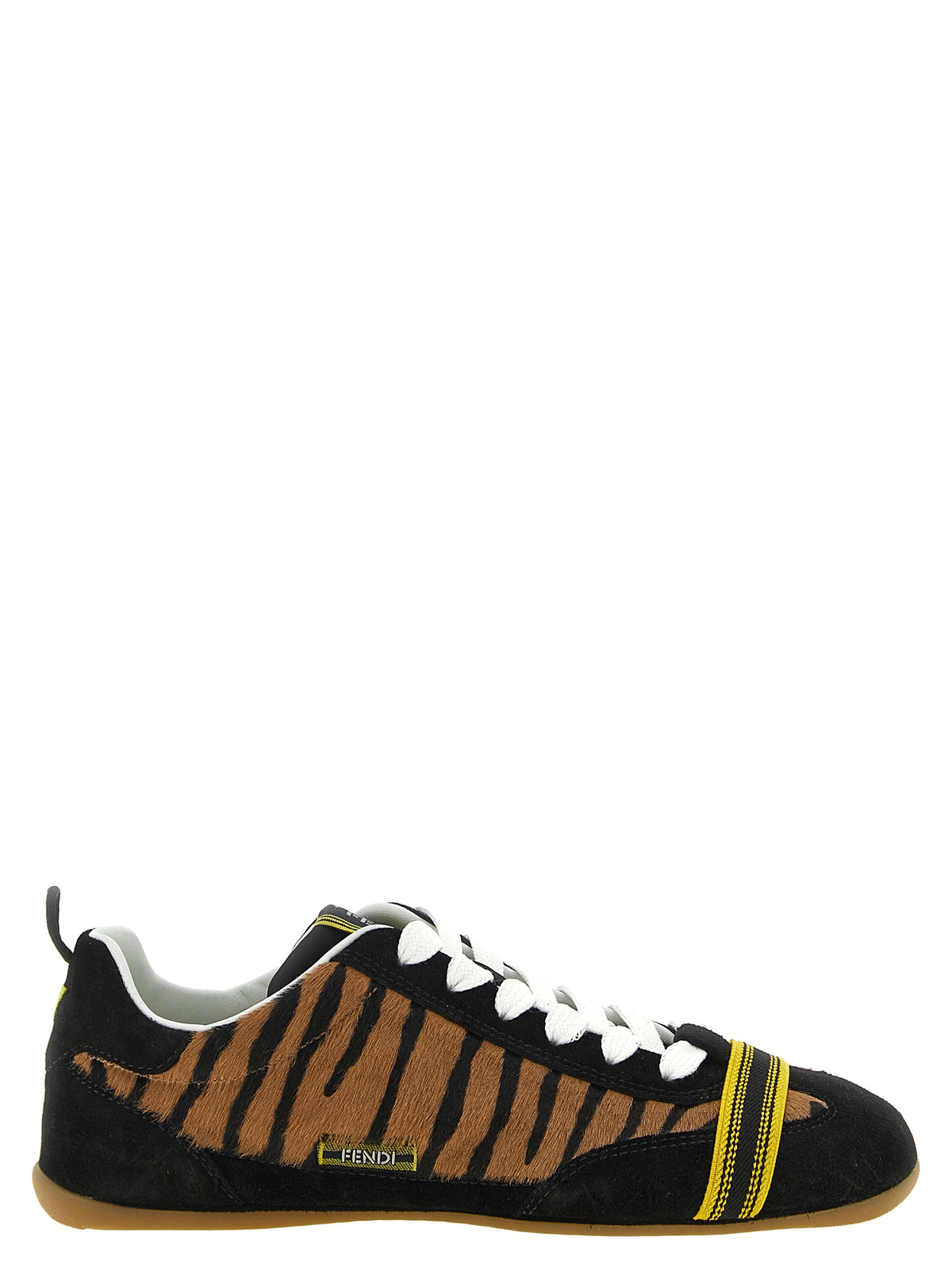 Fendi Brown Calfskin Athletic Sneakers - Luxury Athletic Footwear