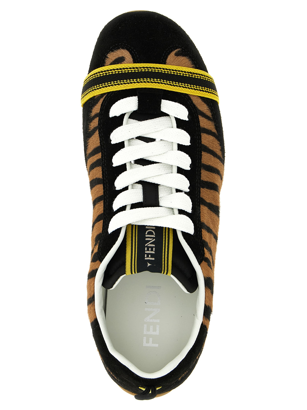 Fendi Brown Calfskin Athletic Sneakers - Luxury Meets Elegance