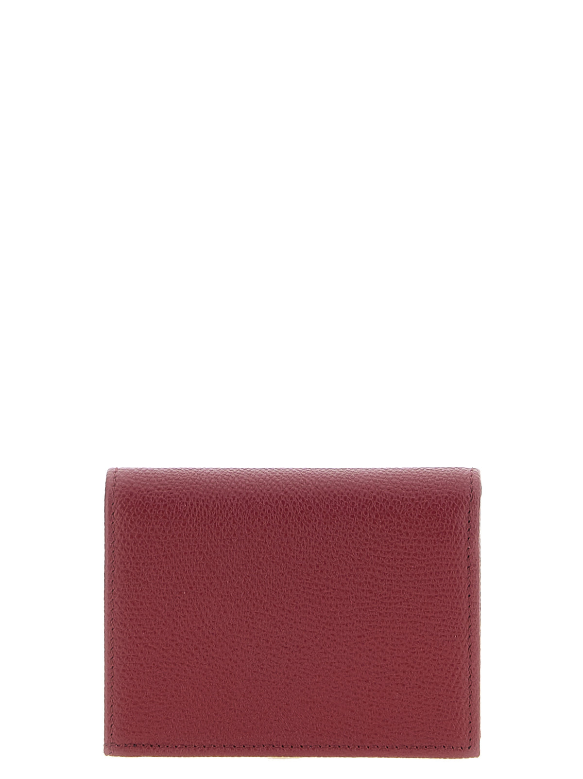 Valentino Garavani Bordeaux Calfskin Cardholder - Timeless Elegance