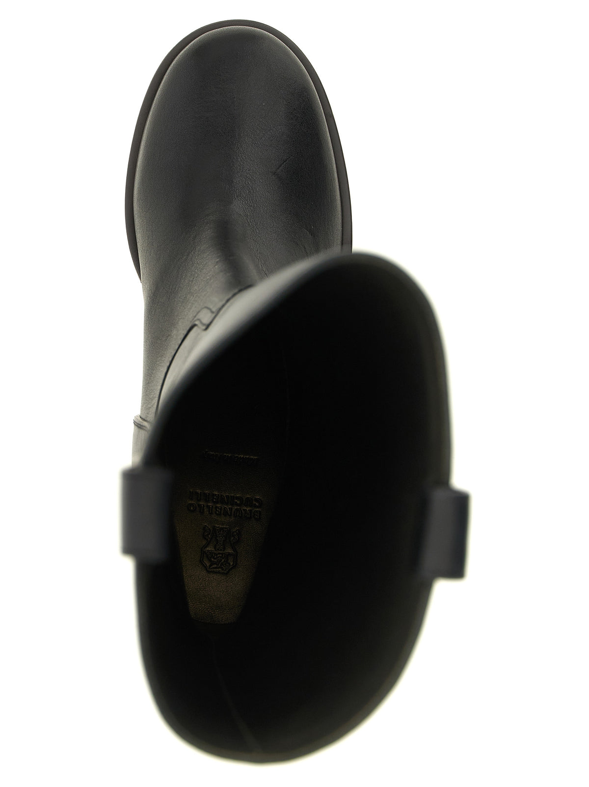 Brunello Cucinelli Black Calfskin Over The Knee