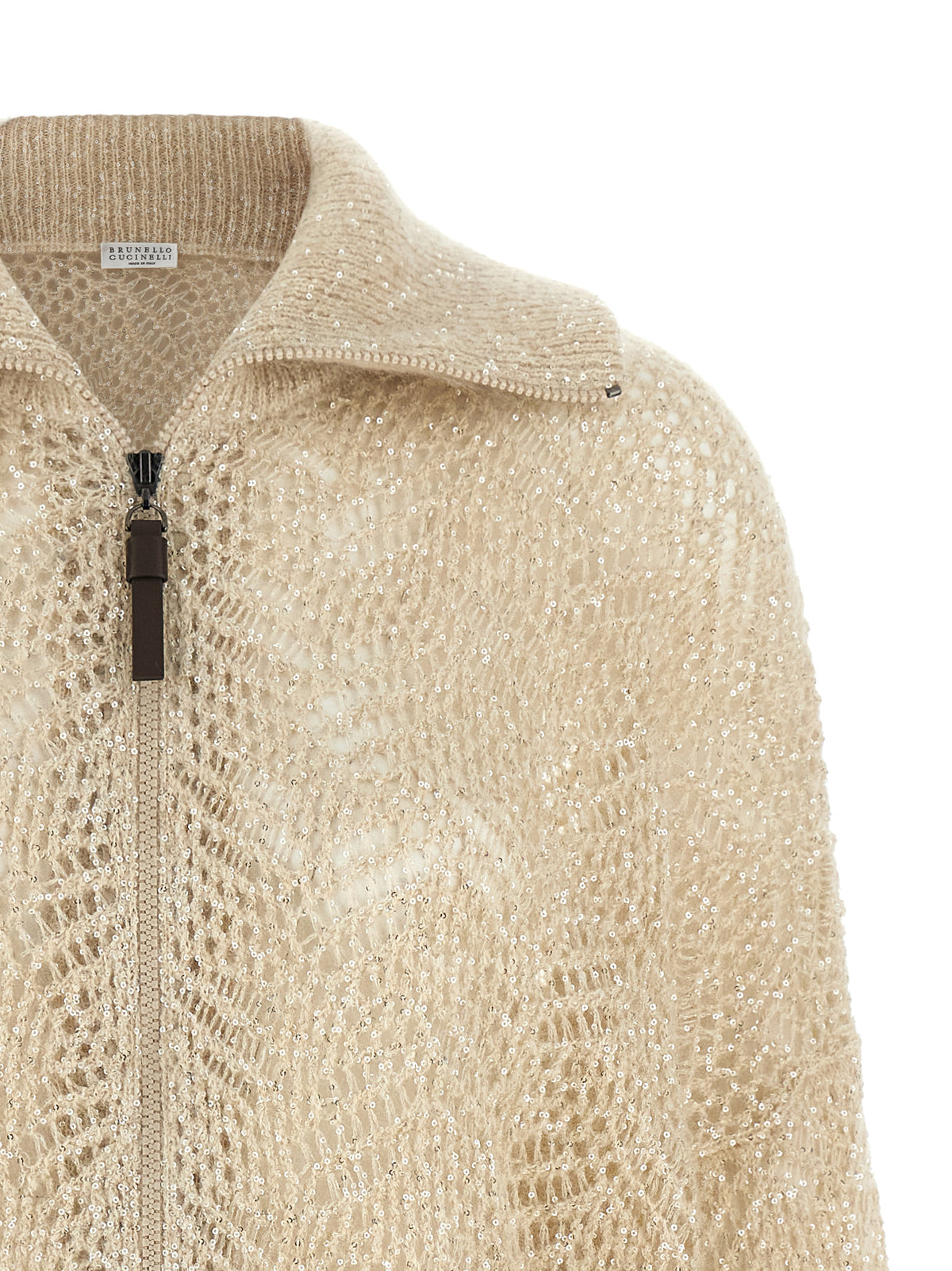 Brunello Cucinelli Beige Polyamide Cardigan