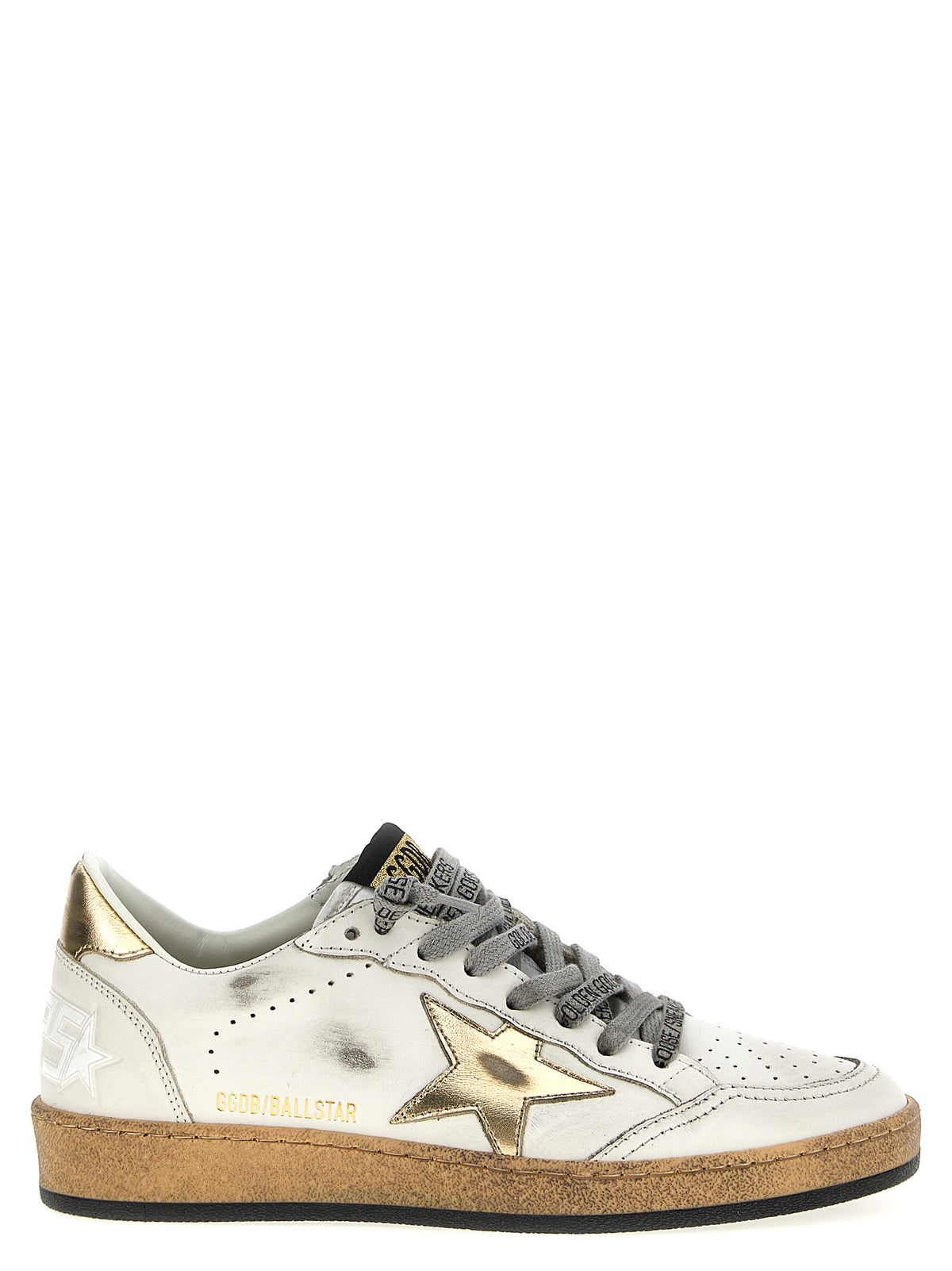 Indulge in the exquisite allure of Golden Goose Gold Cowhide Low Top Sneakers, where Italian craftsmanship meets luxurious design, perfect for the discerning individual.