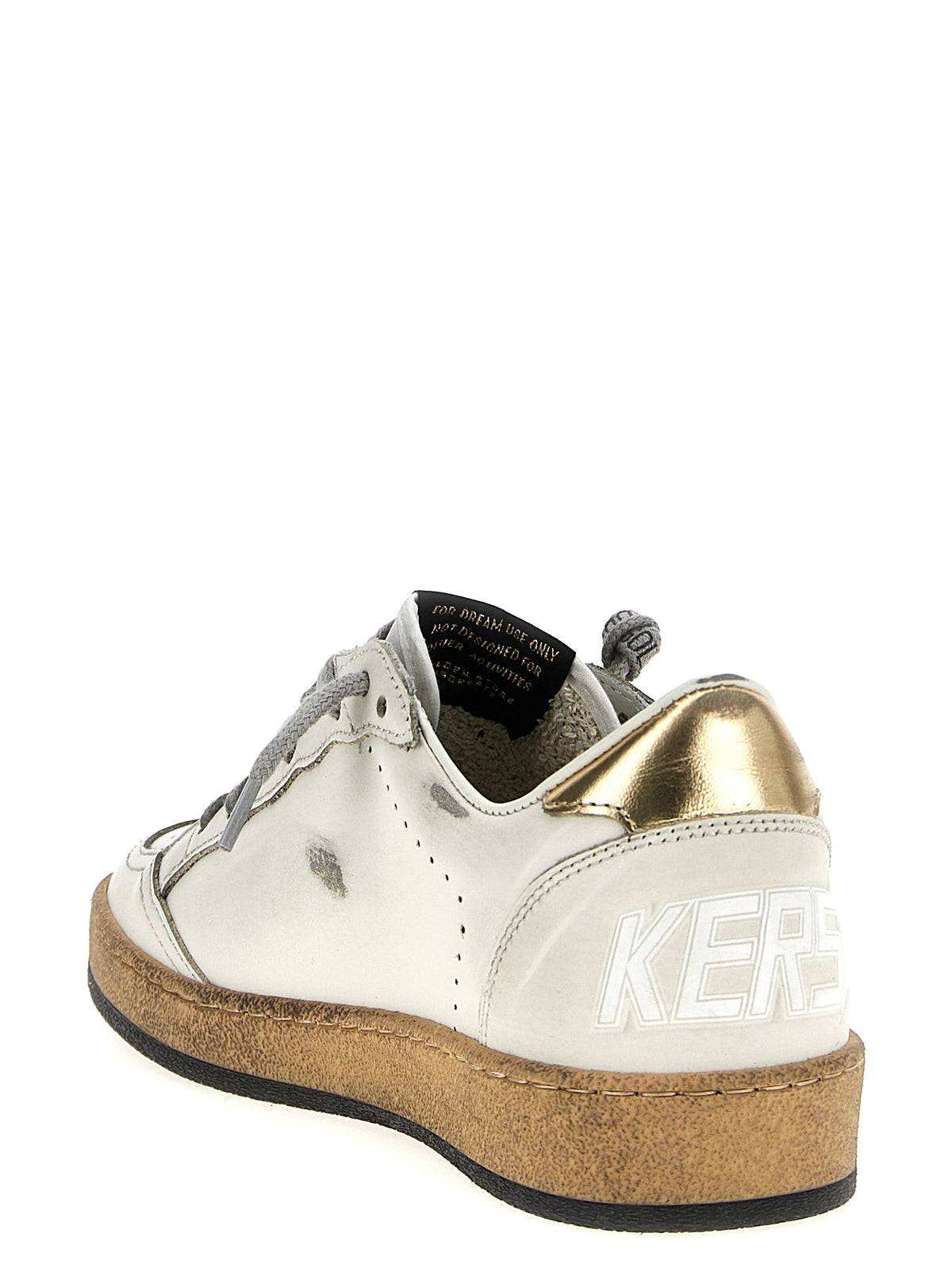 Indulge in the exquisite allure of Golden Goose Gold Cowhide Low Top Sneakers, where Italian craftsmanship meets luxury, perfect for the discerning individual seeking timeless elegance.
