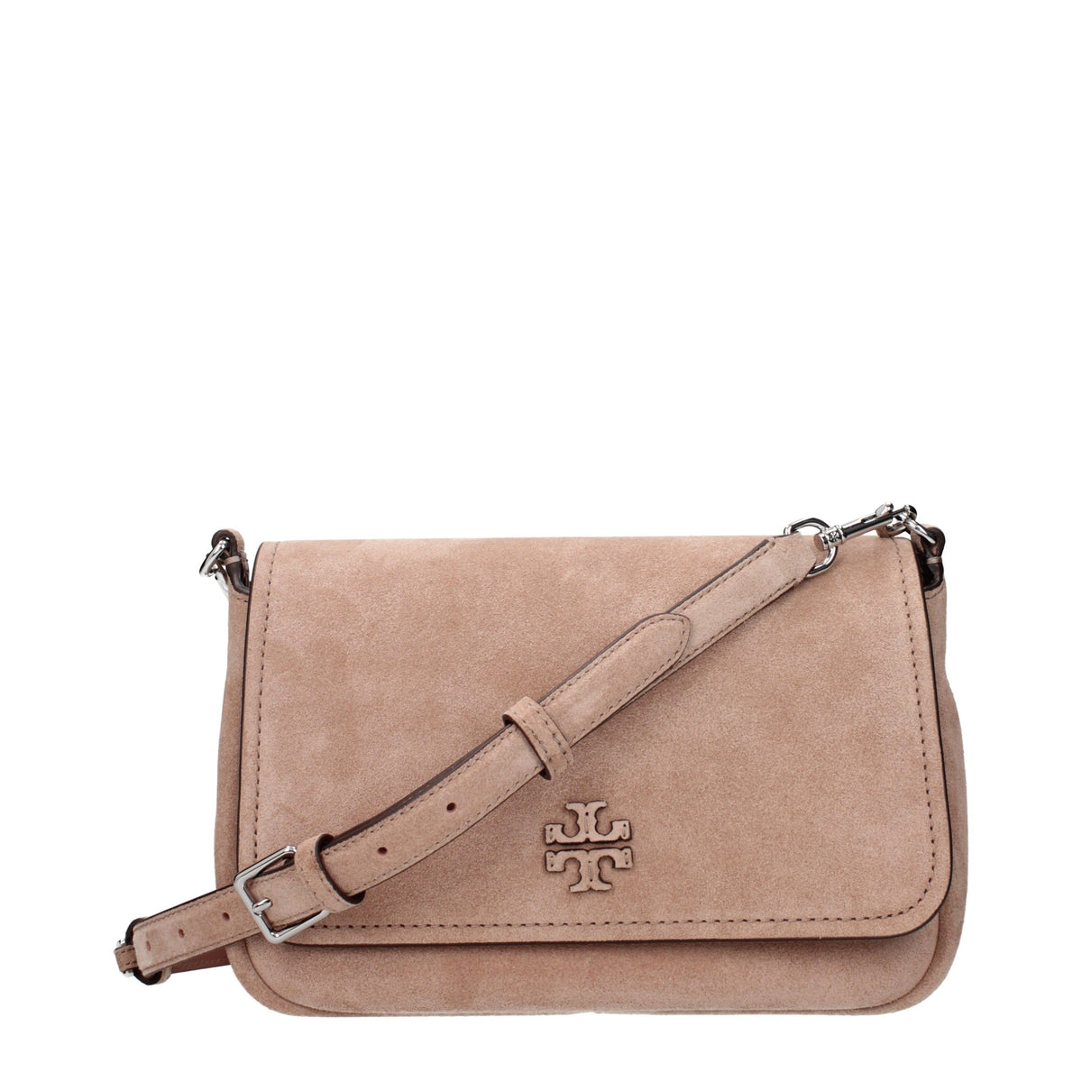 Elevate your style with the Tory Burch Pink Leather Crossbody Bag, a symbol of exquisite craftsmanship and timeless elegance, perfect for the discerning individual.