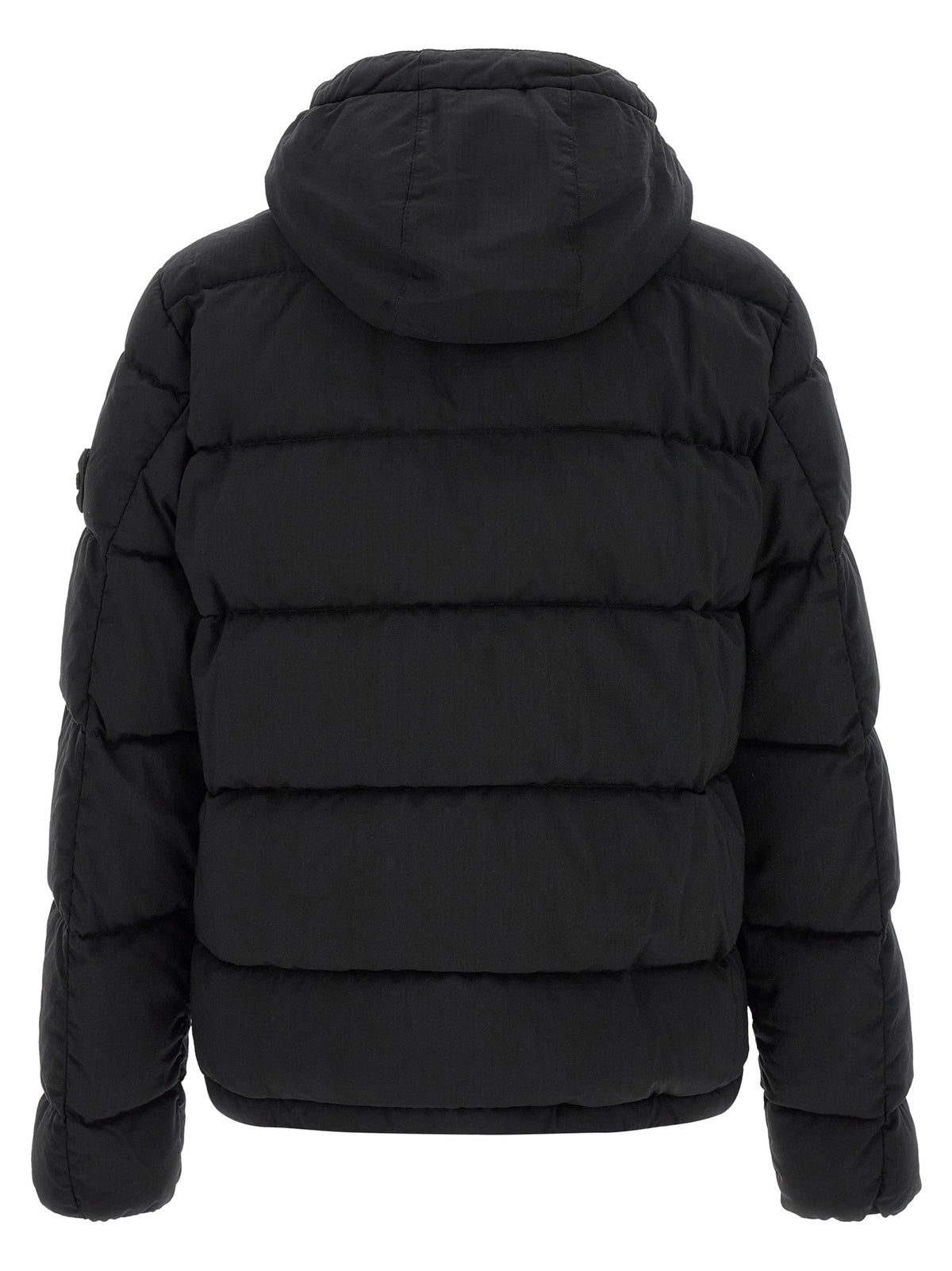 Discover the Stone Island Black Virgin Wool Full-Length Jacket, a masterpiece of premium craftsmanship and timeless elegance, perfect for the discerning individual.