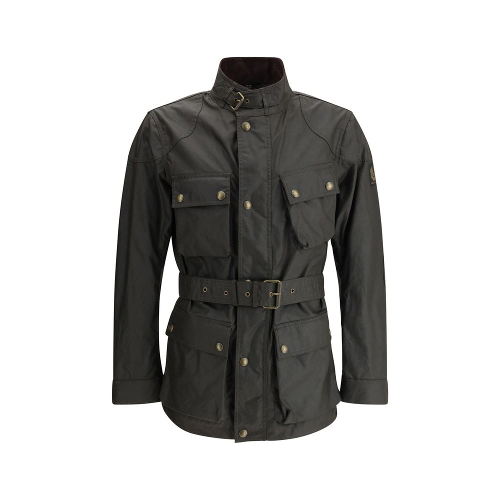 Belstaff Bicolor Cotton Full-Length Jacket - Timeless Luxury
