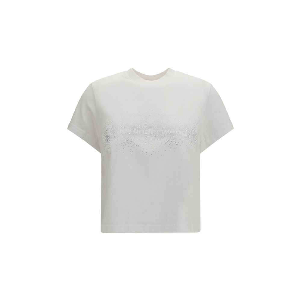 Alexander Wang Crystal Logo Cotton T-Shirt - Effortless Luxury