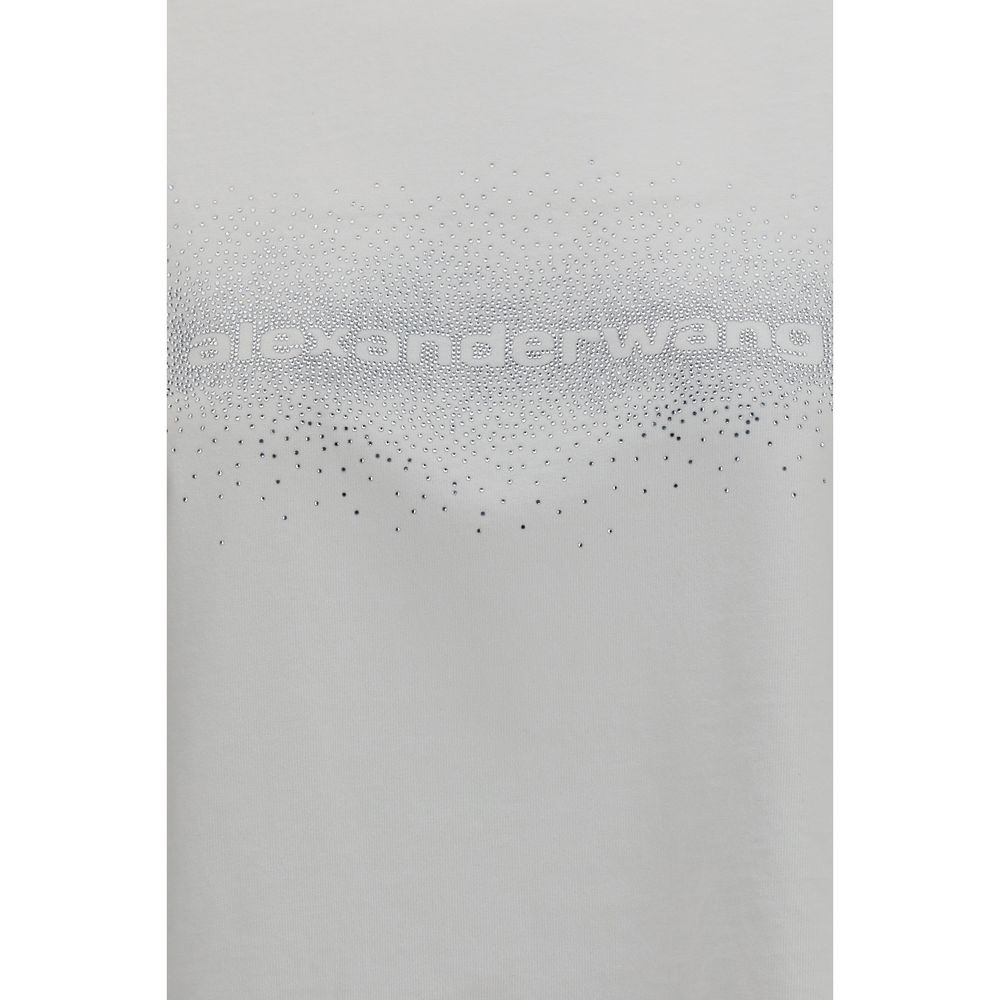 Alexander Wang Crystal Hotfix Logo T-Shirt - Effortless Luxury