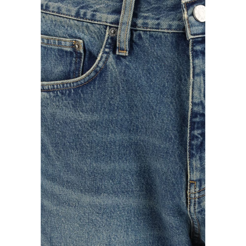 Sunflower Blue Organic Cotton Relaxed Fit Jeans - Timeless Elegance