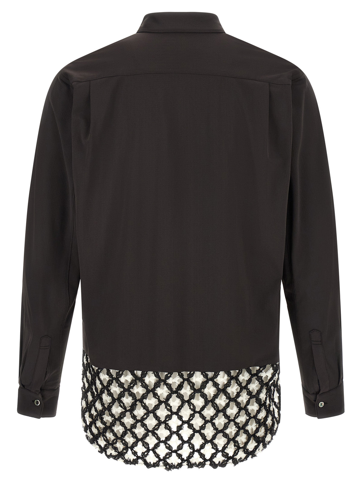 Comme Des Garçons Bicolor Polyester Blouse