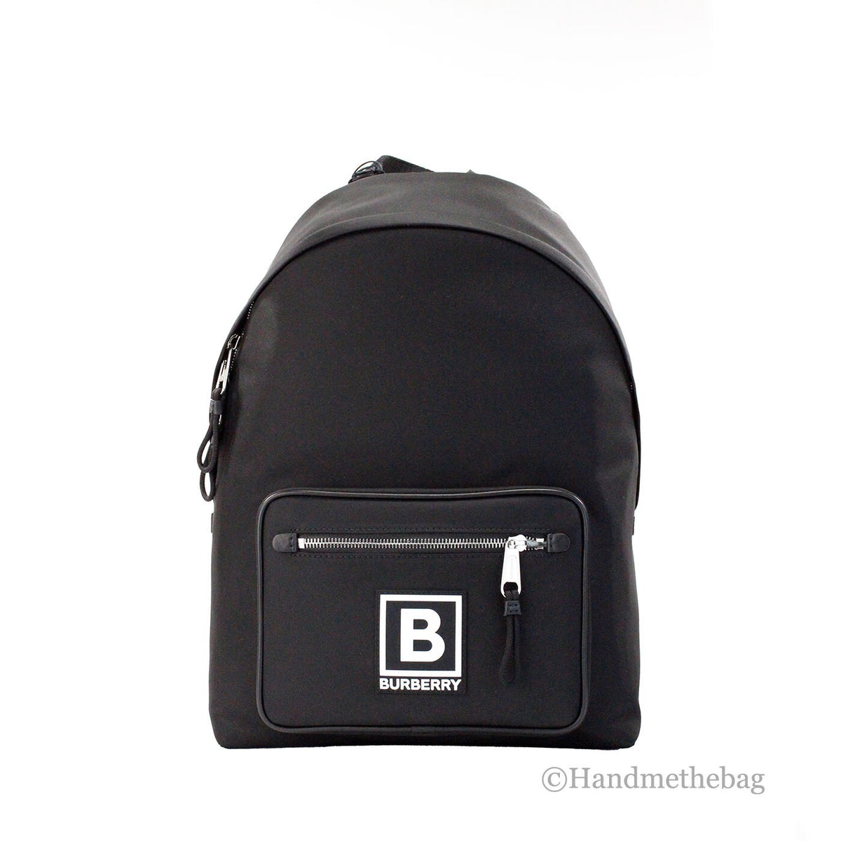 Indulge in the Burberry Abbeydale Branded Stamp Backpack, a blend of timeless elegance and modern functionality, crafted from premium nylon for discerning individuals.