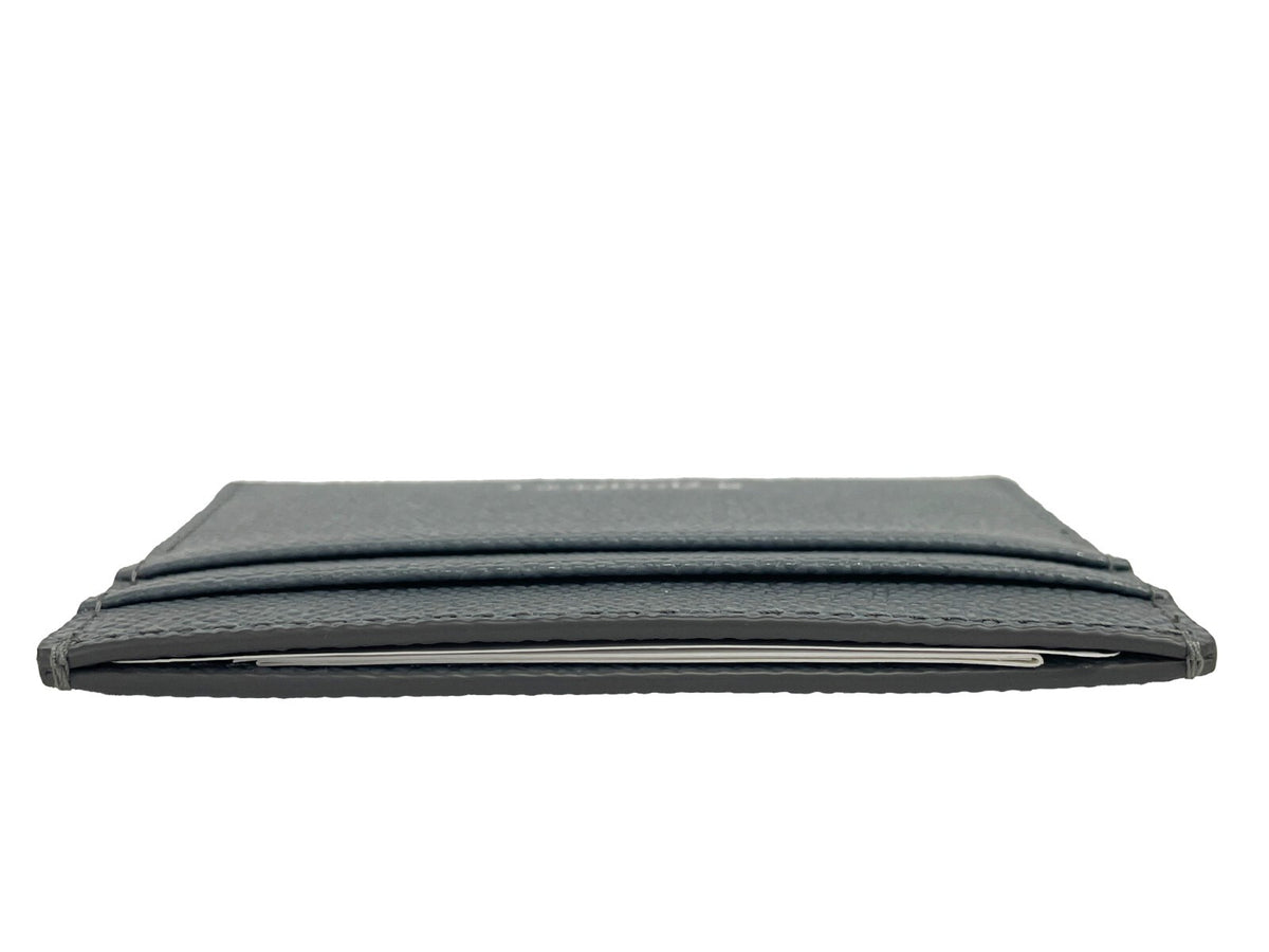 Indulge in the Burberry Sandon Business Small Grey Grained Leather Card Case Wallet, where exquisite craftsmanship meets timeless elegance, elevating your everyday luxury.