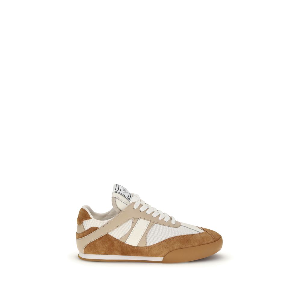Indulge in the elegance of Chloé Brown Rubber Athletic Sneakers, where luxurious calfskin meets sustainable design, embodying sophistication for the modern connoisseur.