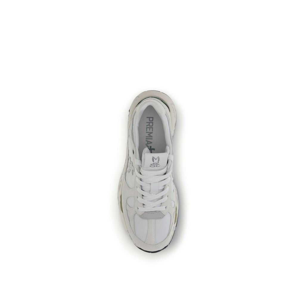 Step into a realm of elegance with Premiata's White Polyamide Chunky Sneakers, where luxurious materials and iconic design redefine urban sophistication.