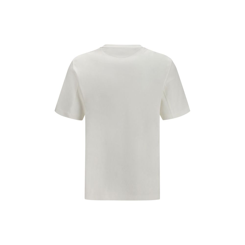 Discover the Brunello Cucinelli White Cotton T-Shirt, a masterpiece of elegance and comfort, crafted from luxurious cotton for the discerning individual.