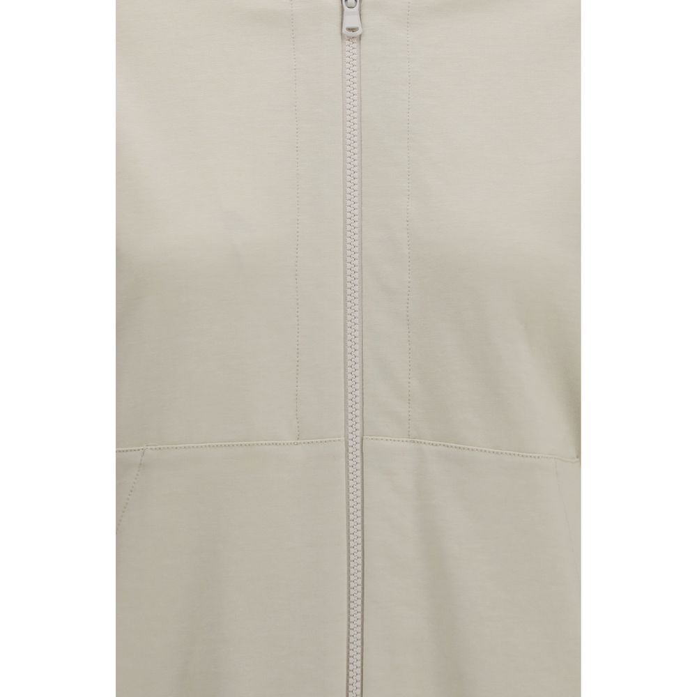 Elevate your wardrobe with the Brunello Cucinelli Beige Cotton Sweatshirt, a masterpiece of luxury and comfort, featuring exquisite craftsmanship and refined details for the discerning individual.