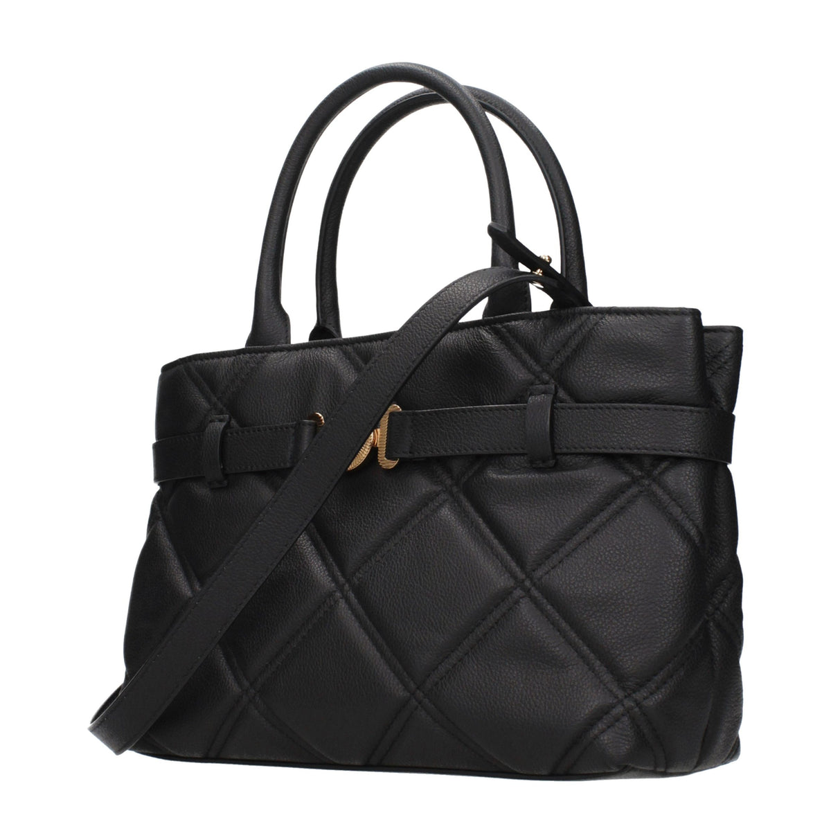 Elevate your style with the Versace Black Leather Handbag, a masterpiece of exquisite craftsmanship and timeless elegance, perfect for the discerning individual.