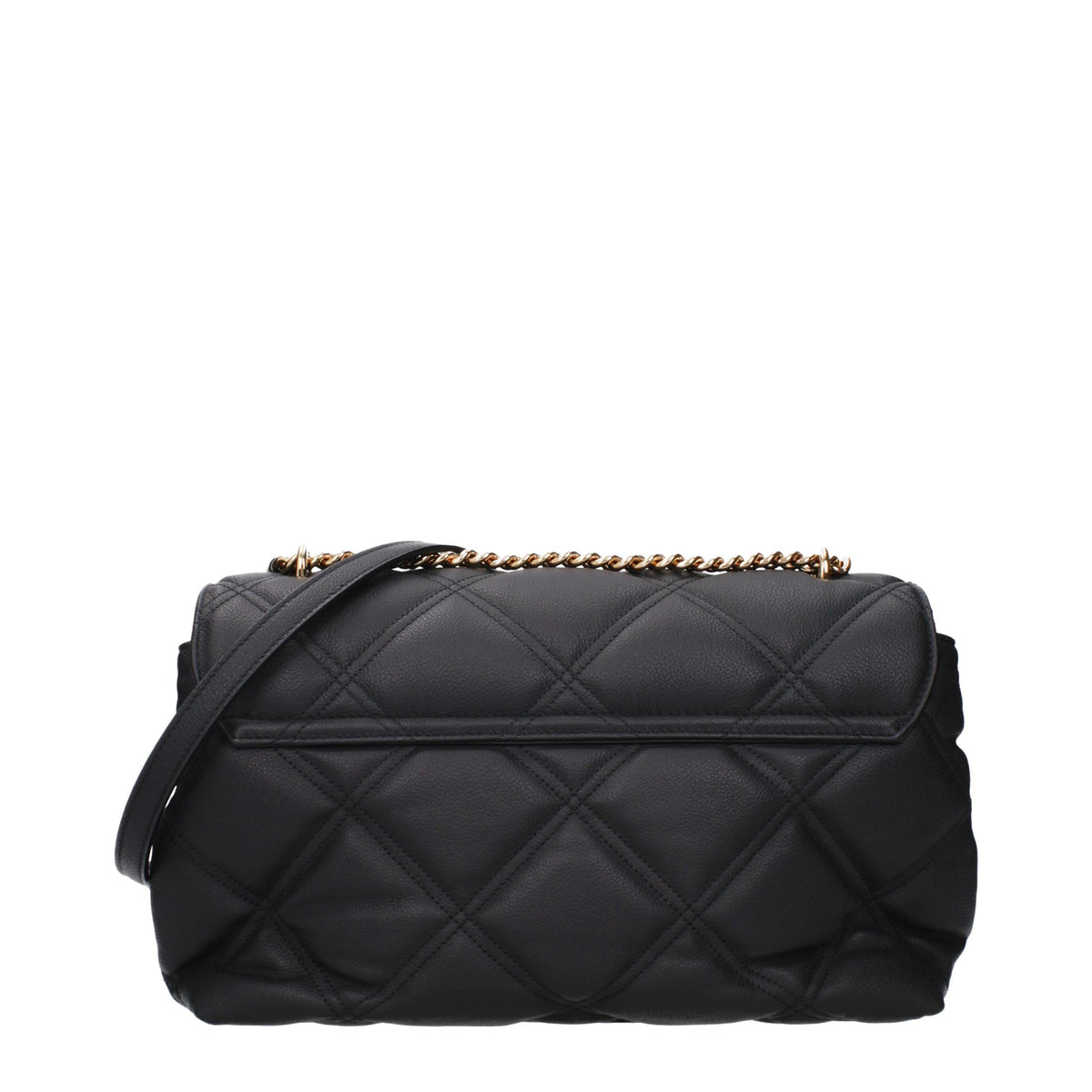Elevate your wardrobe with the Versace Black Leather Crossbody Bag, a timeless piece of exquisite craftsmanship that embodies luxury and sophistication for the discerning individual.