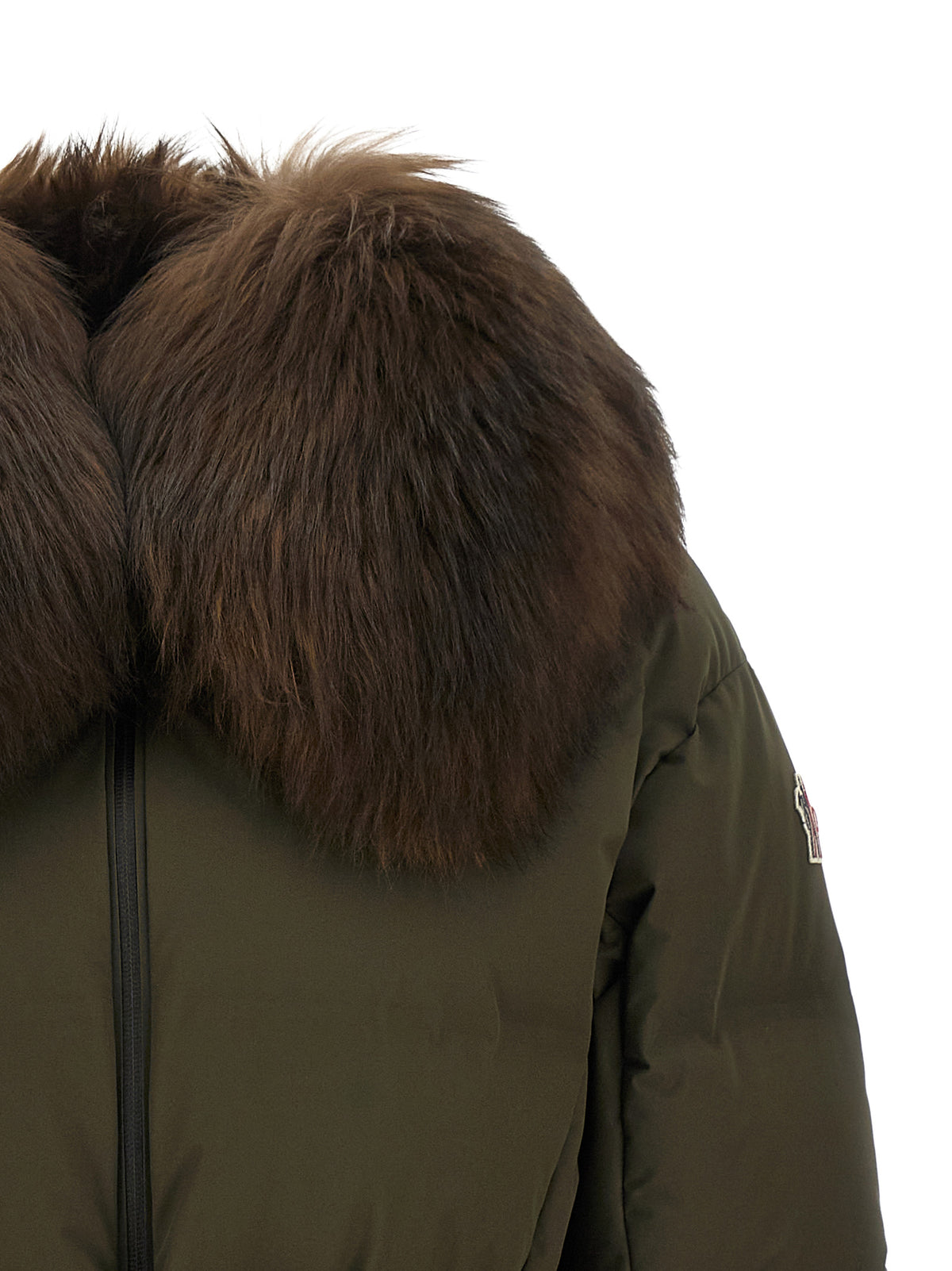 Elevate your winter wardrobe with the Moncler Grenoble Bicolor Polyester Full-Length Jacket, where exquisite boudin quilting meets luxurious design for unparalleled elegance.