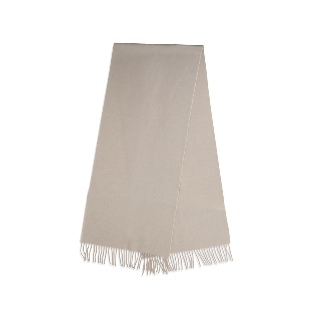Experience the exquisite allure of the Brunello Cucinelli Beige Cashmere Scarf, a timeless luxury accessory crafted from the finest cashmere, embodying elegance and sophistication.