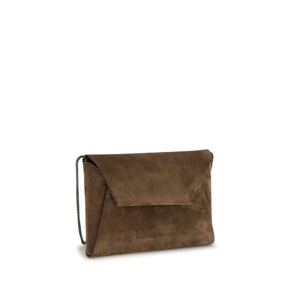 Discover the Brunello Cucinelli Brown Calf Leather Bos Taurus Shoulder Bag, a masterpiece of elegance and craftsmanship, perfect for those who appreciate luxury and sophistication.