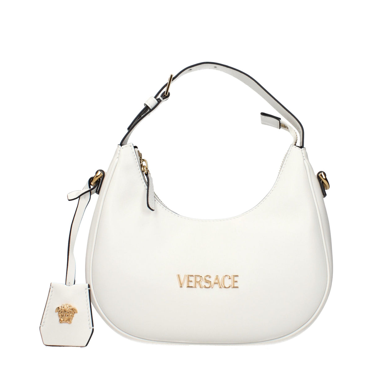 Versace White Leather Handbag - Exquisite Luxury Redefined