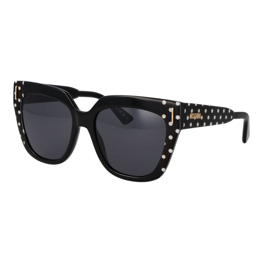 Moschino Black Acetate Sunglasses - Timeless Luxury Accessory