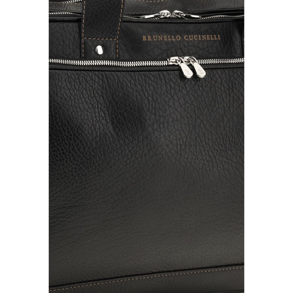 Brunello Cucinelli Grained Calfskin Handbag for Timeless Elegance