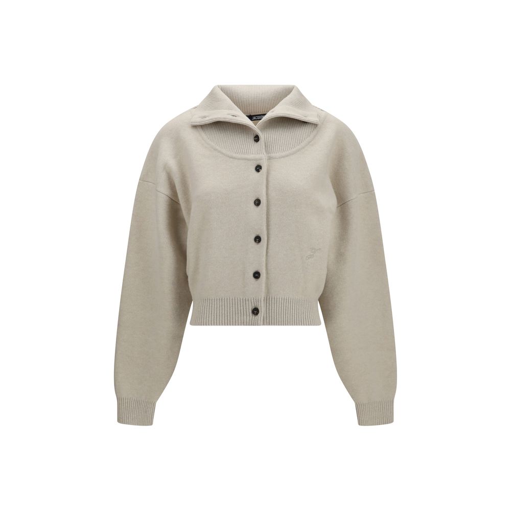 Jacquemus Beige Wool Cashmere Cardigan - Timeless Luxury Elegance