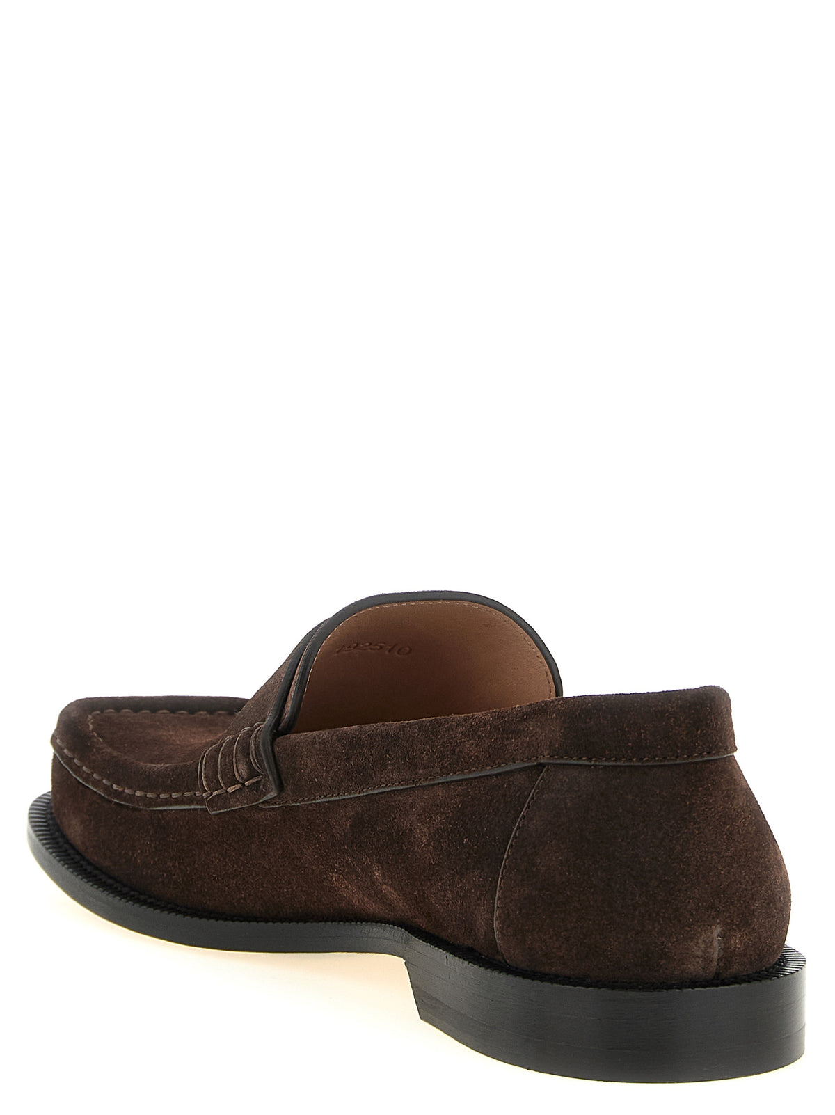 Elevate your style with Loewe's Brown Calfskin Slip-On Loafers, crafted from exquisite calfskin leather in Italy, embodying timeless elegance and unparalleled luxury.
