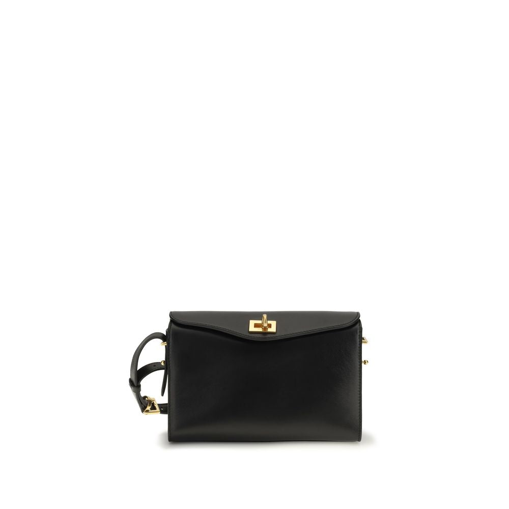 Indulge in the Balenciaga Black Lamb Ovis Aries Shoulder Bag, a masterpiece of Italian craftsmanship in luxurious lambskin, redefining elegance for the discerning connoisseur.