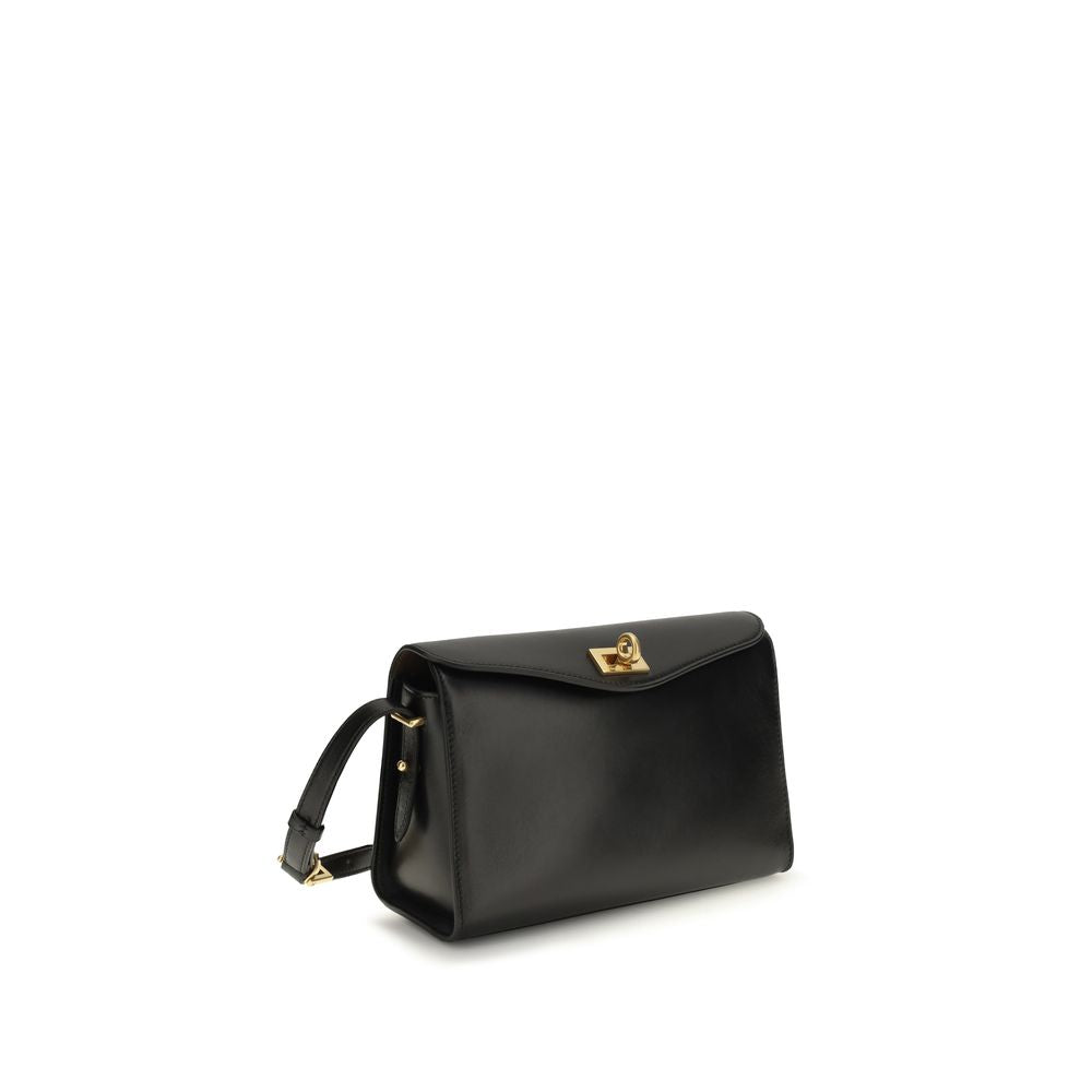 Elevate your style with the Balenciaga Black Lamb Ovis Aries Shoulder Bag, a masterpiece of Italian craftsmanship in luxurious lambskin, perfect for the discerning connoisseur.